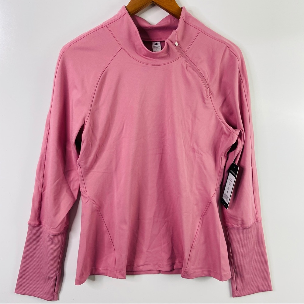 NWT Yogalicious Pull Over Pink Yoga Jacket Large